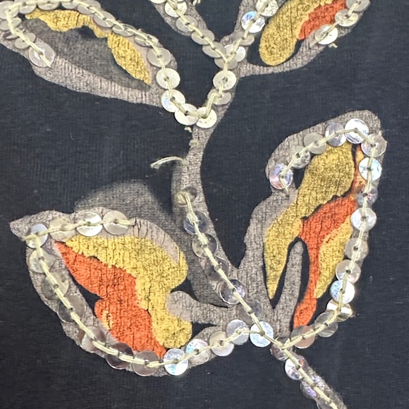 Tantrums Black Long Sleeve Tee with Ghost and Pumpkin Design - Picture 5 of 6